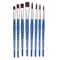 Da Vinci Forte Basic Synthetic Brushes - Assorted, Short Handle, Set of 8